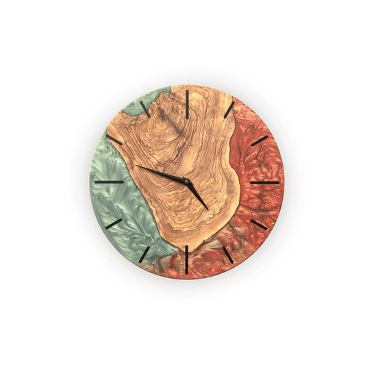 Handmade Red Wall Clock