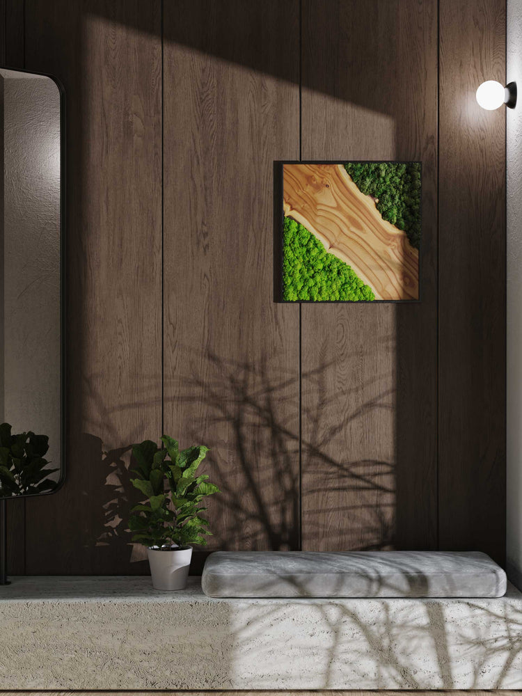 Dual Moss Wall Artwork