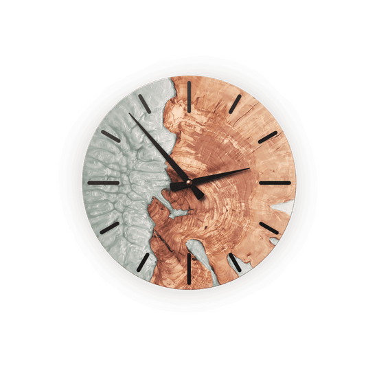 Handcrafted Green Wall Clock