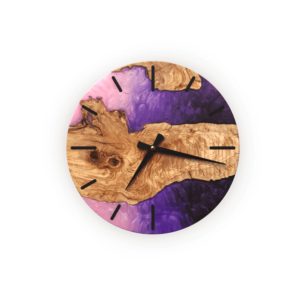 Handmade Purple Wall Clock