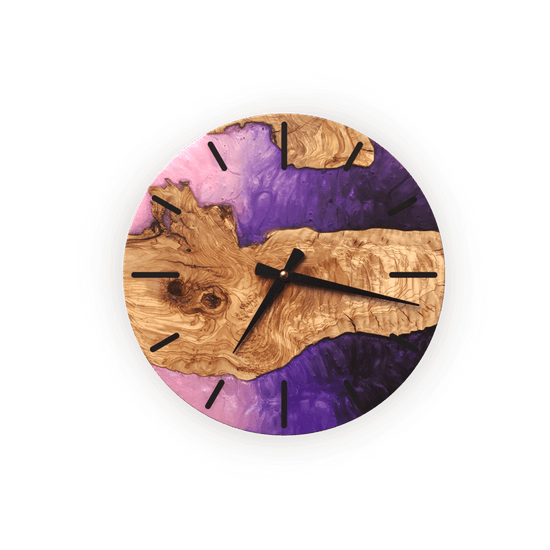Handmade Purple Wall Clock
