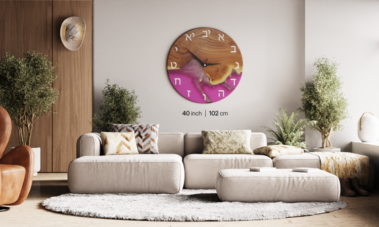 Roseate Blush Wall Clock